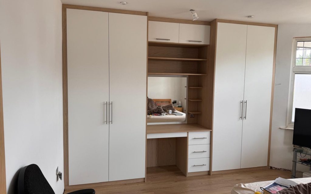 Bedroom Wardrobe with Integrated Dressing Table