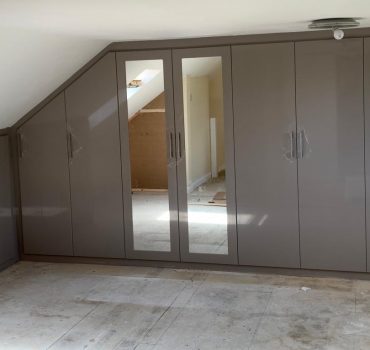 Taupe Gloss Loft Wardrobe